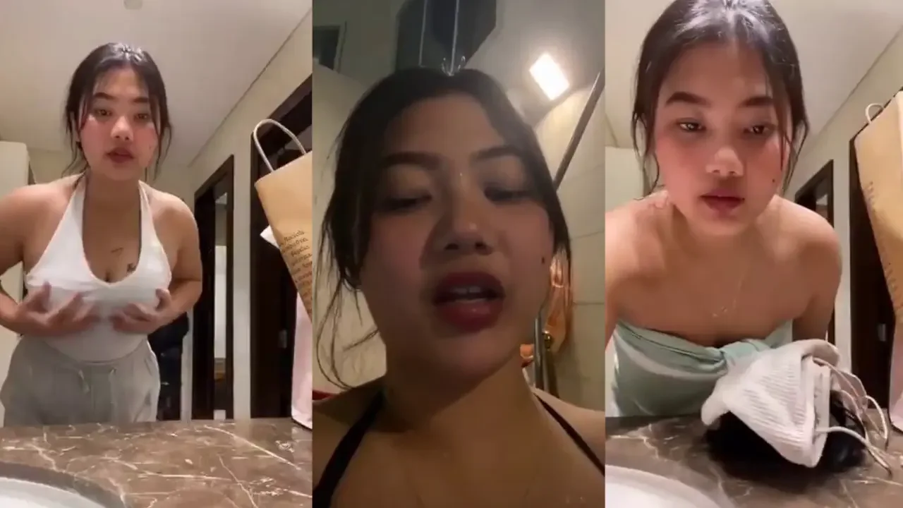 Cewek cantik indo mandi sambil live