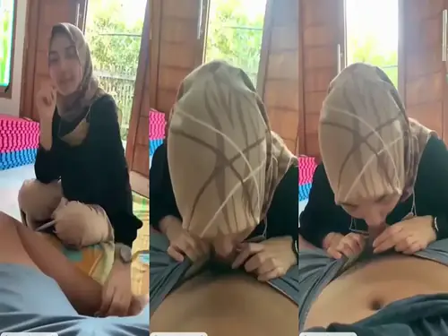 abg Jilbab Cantik netein pacarnya di ruang tamu full durasi