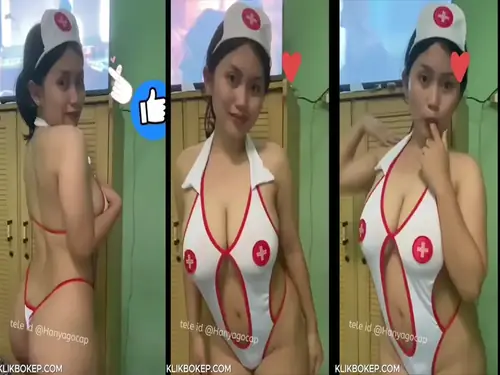 Ukhti Naira Hijab Cantik Live Bersantai Kasur