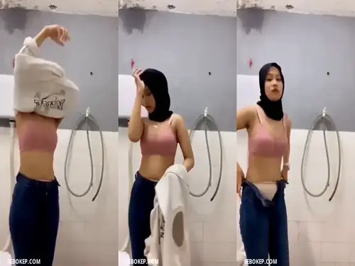 Ukhti Putri Mega Hijab Cantik Bersantai Kasur